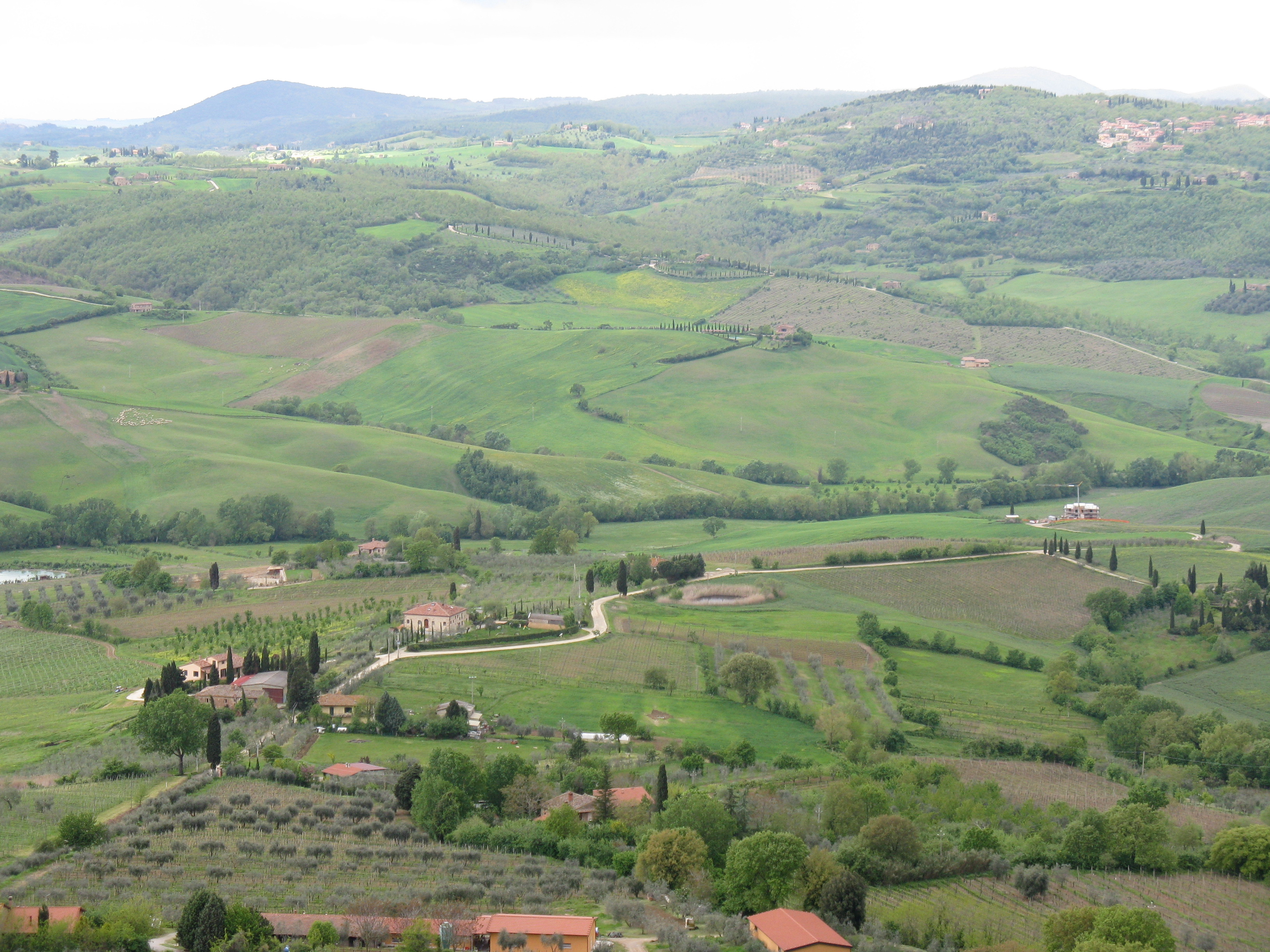 Chianti region from Montepulciano