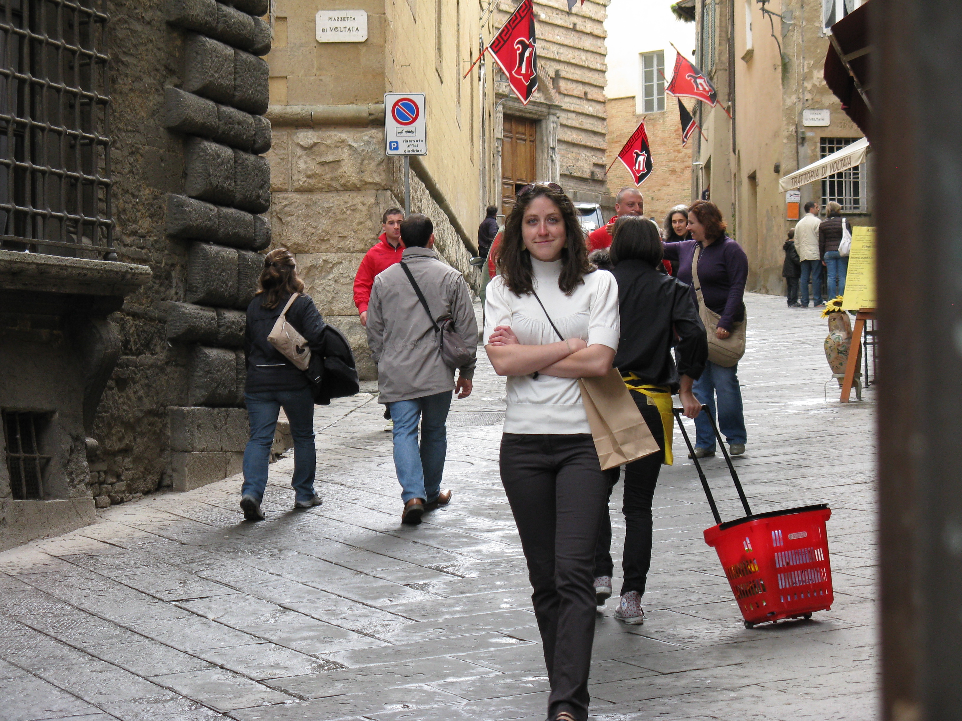 On the street in Montepulciano
